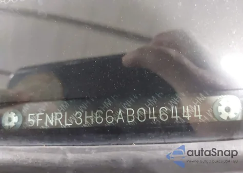 2010 Honda Odyssey Ex-L z USA, uszkodzony, nr VIN 5FNRL3H66AB046444